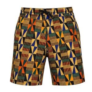 Fresh Prince Bel-Air Kente Print Shorts Men’s Bold Streetwear NWT
